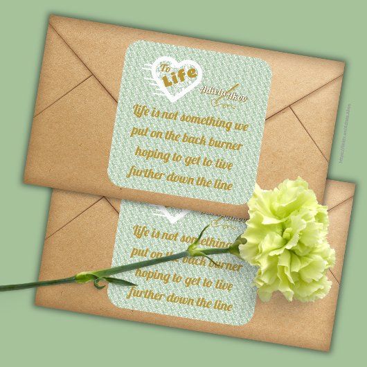 Sage Life Sticker par la poète Adiela Akoo