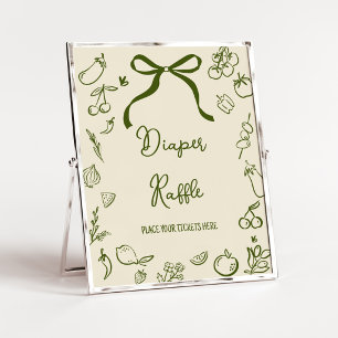 Sage Lokale Baby Shower Luierspel Bord Poster