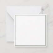 Sage Magnolia Personalized Note Card Notitiekaartje (Achterkant)