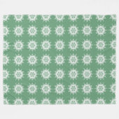 Sage Mandala Fleece Deken (Voorkant (Horizontaal))