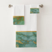 SAGE MARBRE VERT GOLD TOWROOM TOWAGING SET (En situation)