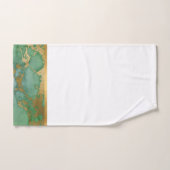 SAGE MARBRE VERT GOLD TOWROOM TOWAGING SET (Serviette à main)