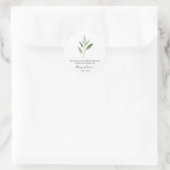 Sage Memorial Funeral Seed Packet Ronde Sticker (Tas)