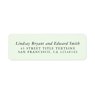 Sage minimalistisch, schoon, stijlvol etiket