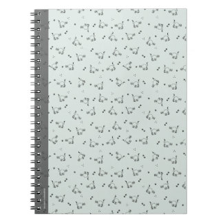 Sage Minimalistische Kat Lijn Kunst Notitieboek