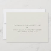 Sage Moderne Carte pour mon père le jour de mon ma (Dos)