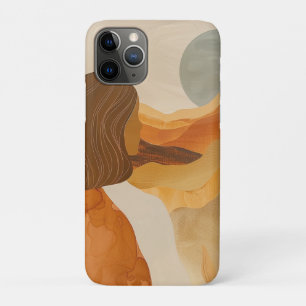 Sage Moon Boho Woestijnheuvels Terracotta Landscha iPhone 11 Pro Hoesje