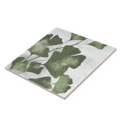 Sage Olijfgroene Schilderachtige Botanische Kunst Tegeltje (Zijkant)