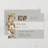 Sage Olive RSVP pour correspondre à Rustic Fall In (Devant / Derrière)