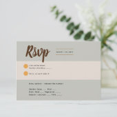 Sage Olive RSVP pour correspondre à Rustic Fall In (Debout devant)