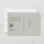 Sage Olive RSVP pour correspondre à Rustic Fall In (Dos)