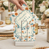 Sage Orange Botanical Baby Shower Servet