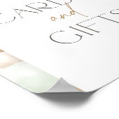 Sage Pampas Grass Arch Baby shower Kaarten en gesc Poster (Hoek)