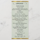 Sage Parel/Goud - Monogram & Bedankmenu Menu (Voorkant)
