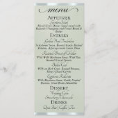 Sage Perle/Argent - Menu Monogramme & Merci (Devant)