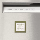 Sage Personalized Bridesmaid Name Magnet (In Situ (Lave-vaisselle))