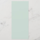 Sage personnalisé avec nom d'hôte Elegant Menu (Dos)