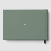 Sage photo Mariage de script élégant (Verso)