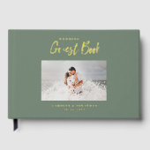 Sage photo Mariage de script élégant (Recto)