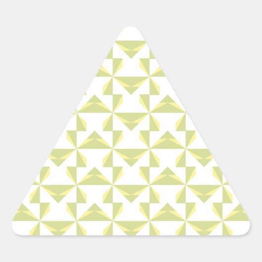 Sage Pinwheels Driehoek Sticker (Voorkant)