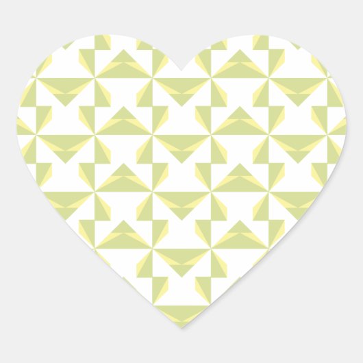 Sage Pinwheels Hart Sticker (Voorkant)