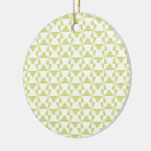 Sage Pinwheels Keramisch Ornament (Links)
