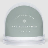 Sage | Première photo de Noël du bébé classique si (Avant)