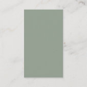 Sage Pumpkins Florals QR Code Weddenschap RSVP Informatiekaartje (Achterkant)