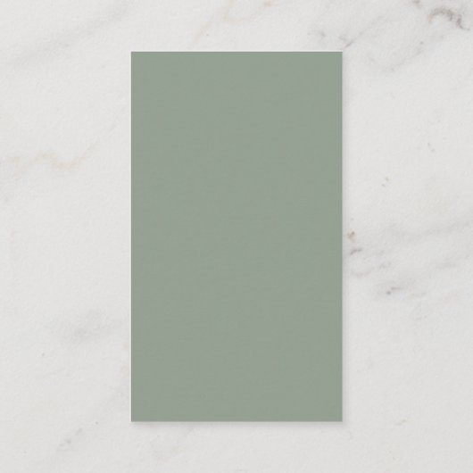 Sage Pumpkins Florals QR Code Weddenschap RSVP Informatiekaartje (Achterkant)