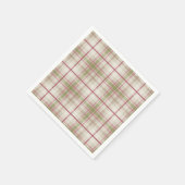 sage raspberry spring plaid napkins servet (Hoek)