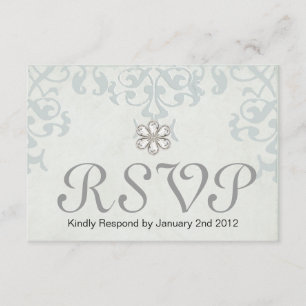 Sage-reactiekaart RSVP Kaartje