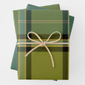 Sage & Rosemary Wrapping Paper Flat Sheet Set of 3 (In situ)