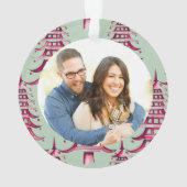 Sage rouge Pagode Arbre de Noël Fiançailles (dos)