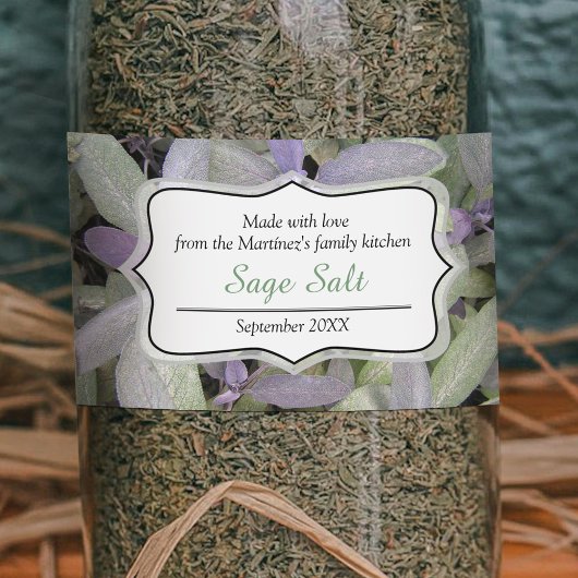 Sage sel ou autres conserves de sauge autocollants