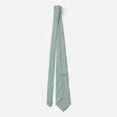 Sage Solid Color Wedding Stropdas (Achterkant)