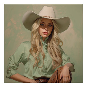 Sage Symfonie: Cowgirl Wall Art Perfect Poster