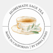 Sage Tea Modern label (Voorkant)