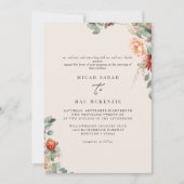 Sage & Terracotta Beide sets van de bruiloft van d Kaart (Voorkant)