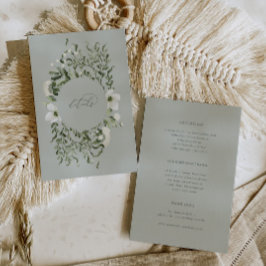 Sage Tuin Bruiloft Info Details Behuizing Kaart