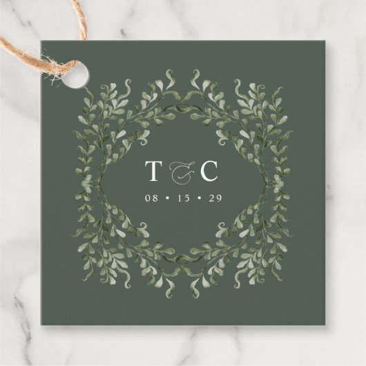 Sage Tuin Cadeau Label Bruiloft Feest Favorieten L (Voorkant)