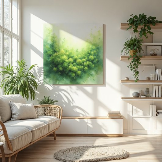 Sage Veil Moss Canvas Afdruk