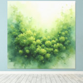 Sage Veil Moss Canvas Afdruk (Insitu (Houten vloer))