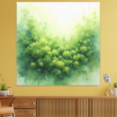 Sage Veil Moss Canvas Afdruk (Insitu (Woonkamer))