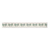 Sage Velvet bogen ontwerp Lint (Voorkant)