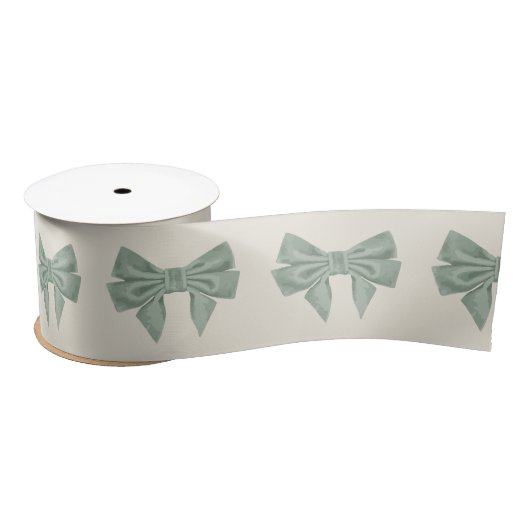 Sage Velvet bogen ontwerp Lint (Spoel)