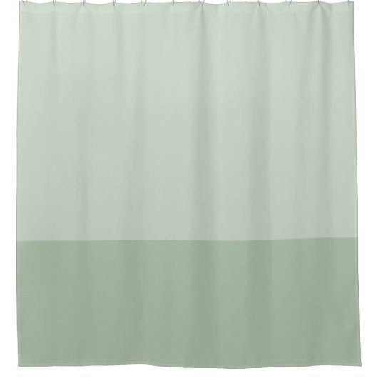 Sage Vert deux tons bloc de couleur Douche rideau (Devant)