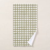 Sage Vert En vichy Plaid Motif (Serviette à main)