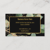 SAGE VERT EUCALYPTUS OR NOIR CARTE DE VISITE (Dos)