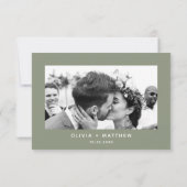 Sage Vert Merci | Photo de mariage moderne dans le (Dos)