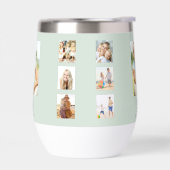 Sage vert photo collage nom monogramme (Gauche)